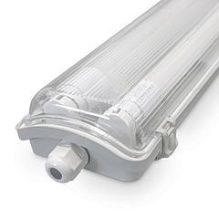 LUXULA LED Wannenleuchte mit 2x LED-Röhren, LX200300, 4260508899797