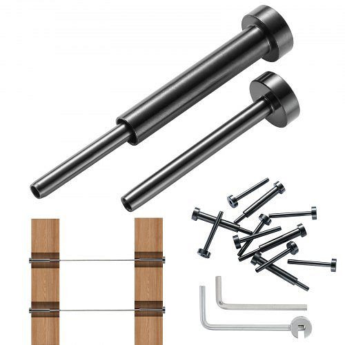 VEVOR 30er-Pack unsichtbares Kabelgeländer-Set, T316 Edelstahl 1/8", Gesenkspanner 1/8" für Holz-/Metallpfosten, YXZJQHS30J18AU7D9V0