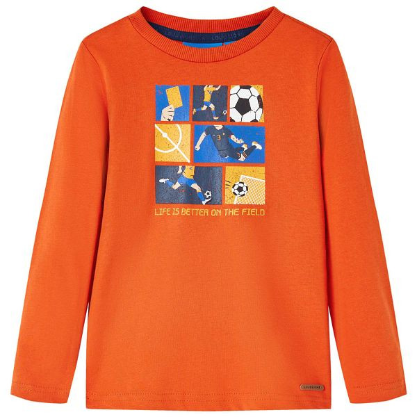 vidaXL Kinder-Langarmshirt Orange 116, 12706, 8721012022775