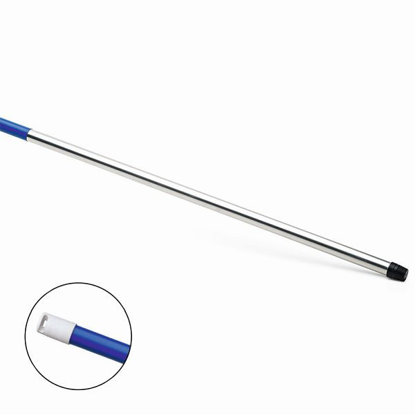 Nölle HACCP Aluminium-Stiel blau 140 cm, Gewinde, VE: 10 Stück, 18452143