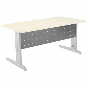 Rocada Fußraumblende für Schreibtisch Metal Material Metall 140 cm (140x30 cm) grau, 2935